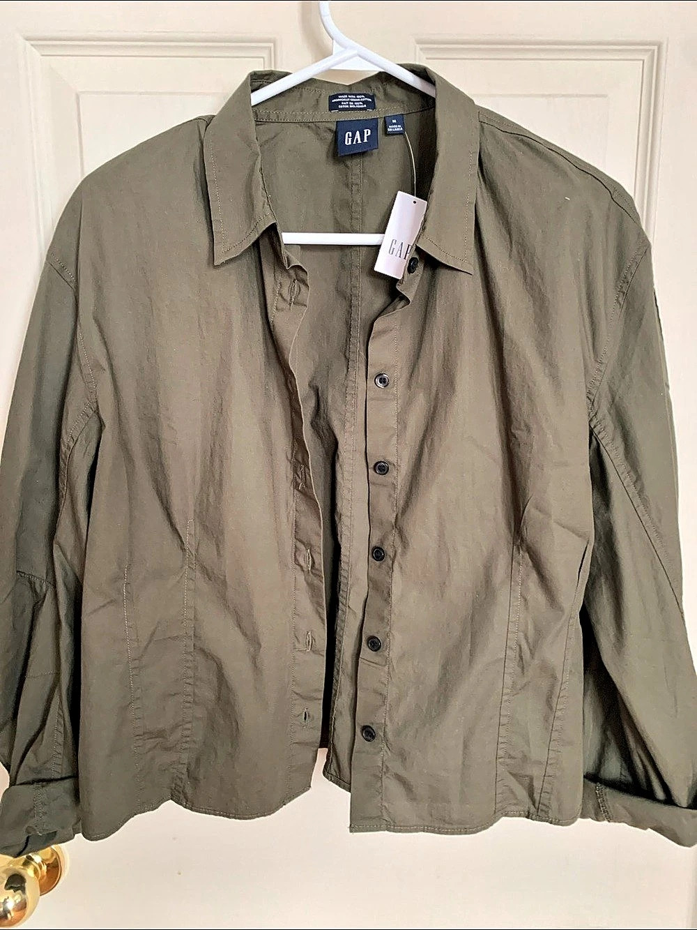 Gap Casual Button Down Shirt in Green